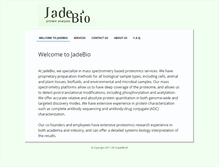 Tablet Screenshot of jadebio.com